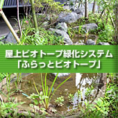 屋上ビオトープ緑化システム「ふらっとビオトープ」