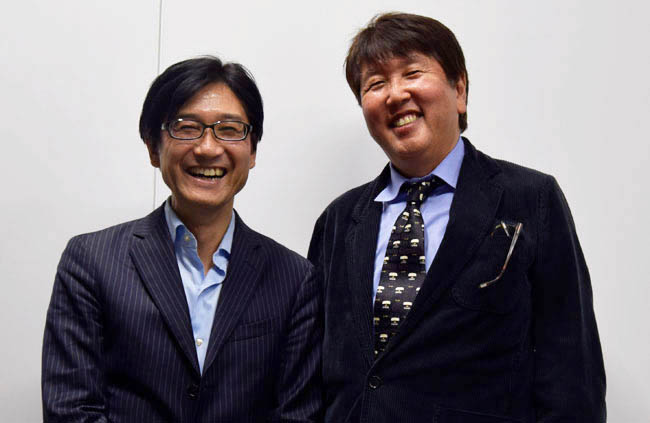 EDGEMATRIX株式会社 代表取締役社長 太田洋氏（右）、担当ダイレクター 荒木義晴氏（左）